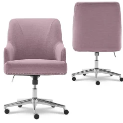 Office Chairs*Serta Style Leighton Fabric Swivel Home Office Chair, Lilac (47925D)