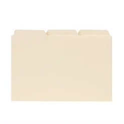 Index Cards*Smead ® Recycled Self-Tab Card Guides, Blank, 4" x 6", Manila, 100/Box (623)