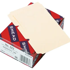 Index Cards*Smead ® Recycled Self-Tab Card Guides, Blank, 3" x 5",Manila, 100/Box (55030)