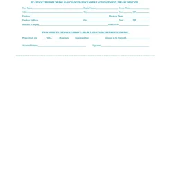 Security & Carbon*Medical Arts Press Solid Color Laser Statements, Style B, with Credit Card Information, Blue