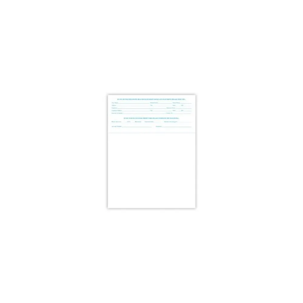 Security & Carbon*Medical Arts Press Solid Color Laser Statements, Style B, with Credit Card Information, Blue