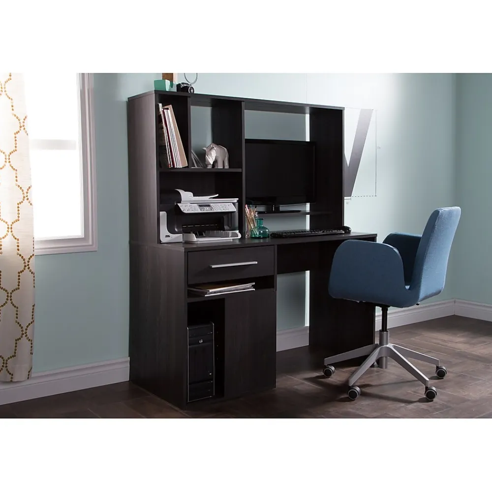 Computer Desks*South Shore Annexe 48"W Home Office Computer Desk, (9060070) Gray Oak