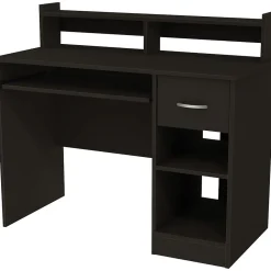 Computer Desks*South Shore Axess 41"W Office Desk with Keyboard Tray and Drawer, (7270076) Pure Black