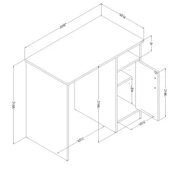 Office Desks*South Shore Axess 34