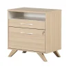 File Cabinets*South Shore Helsy 2-Drawer Lateral File Cabinet, Letter/Legal Size, Lockable, 30.25"H x 29"W x 18.5"D, Soft Elm/White (13304)