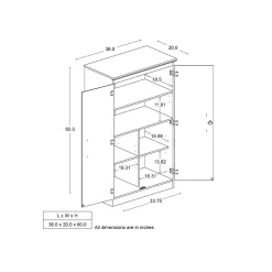 Storage Cabinets*South Shore Morgan 60
