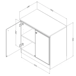 Storage Cabinets*South Shore Morgan Small 2-Door Storage Cabinet, (7260722) Pure White