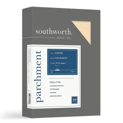 Resume Paper*Southworth 8.5" x 11" Specialty Paper, 24 Lbs., Parchment, 500/Box (894C)