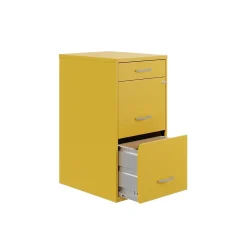 File Cabinets*Space Solutions SOHO Organizer 3-Drawer Vertical File Cabinet, Letter Size, Lockable, Goldfinch (25280)