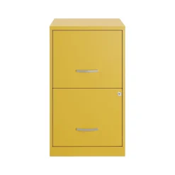 File Cabinets*Space Solutions SOHO Smart File 2-Drawer Vertical File Cabinet, Letter Size, Lockable, Goldfinch (25272)