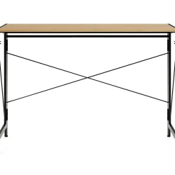 Computer Desks*Space Solutions 43"W Folding Home Office Desk, Black/Teak (24969)