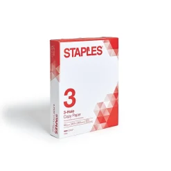 Copy Paper*Staples 8.5" x 11" 3-Hole Punched Copy Paper, 20 lbs., 92 Brightness, 500/Ream (221192)