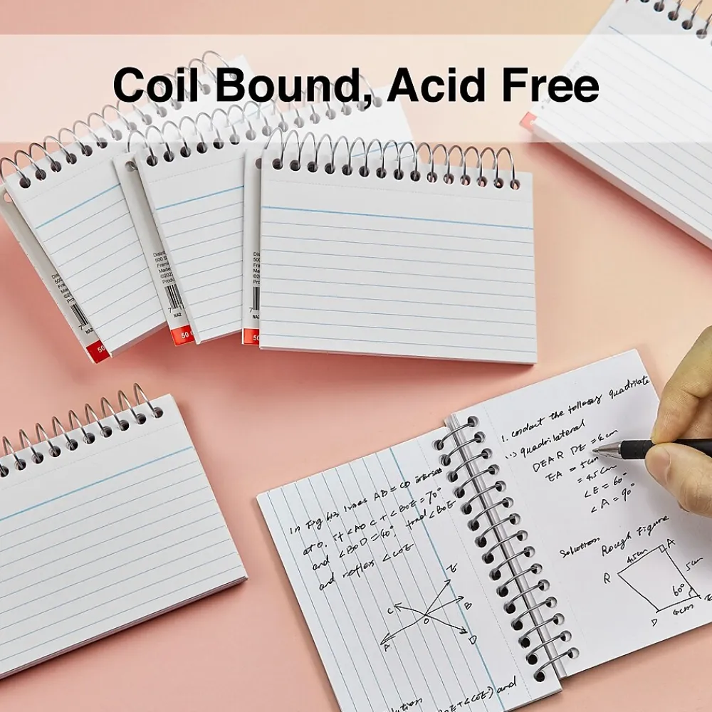 Index Cards*Staples 3" x 5" Index Cards, Lined, White, 50 Cards/Pack, 3 Pack/Carton (TR50991)