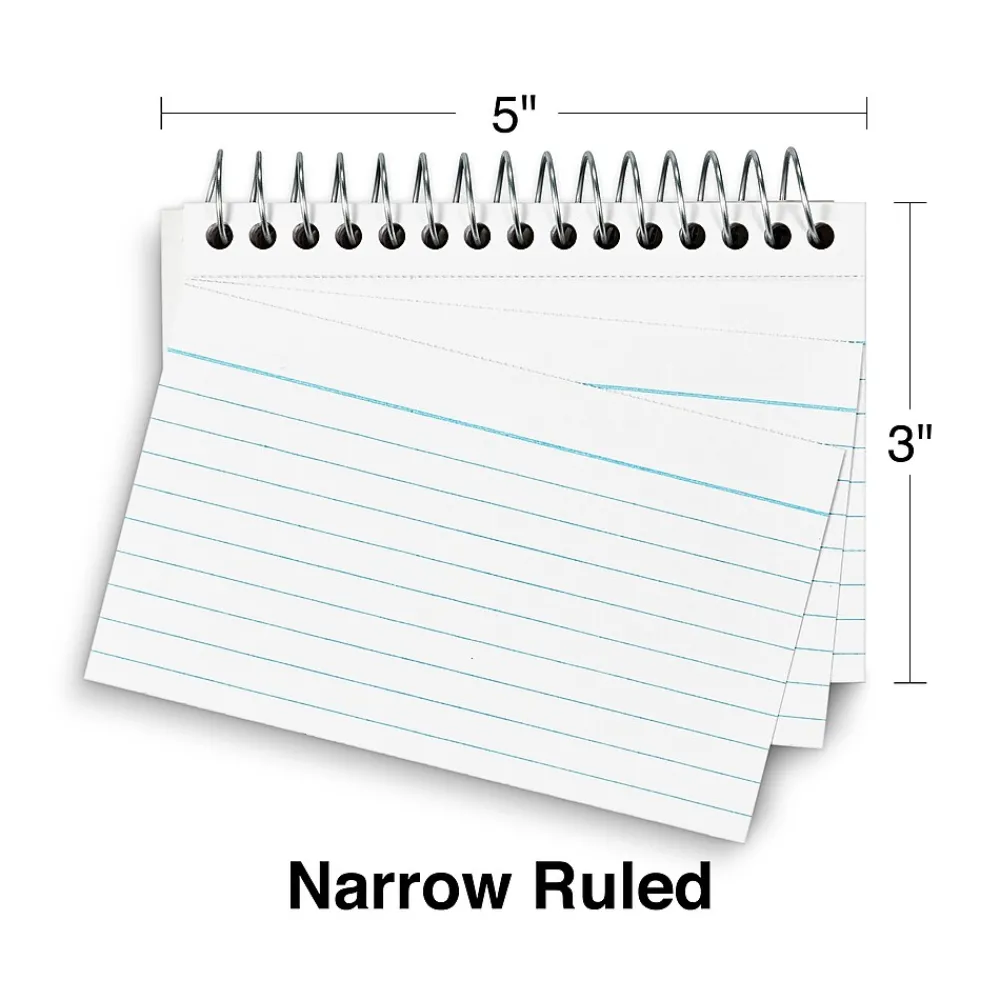 Index Cards*Staples 3" x 5" Index Cards, Lined, White, 50 Cards/Pack, 3 Pack/Carton (TR50991)
