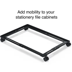 File Cabinets*Staples Adjustable File Caddy, Letter/Legal, Black (ST52140-CC)