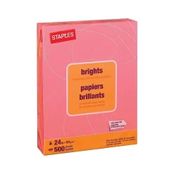 Multipurpose Paper*Staples Brights Multipurpose Paper, 24 lbs., 8.5