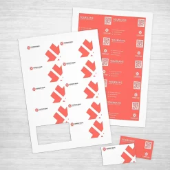 Business Cards*Staples Business Cards, 3.5"W x 2"L, White 250/Pack (14633-CC)