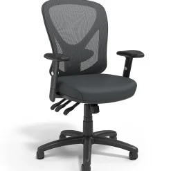 Office Chairs*Staples Carder Ergonomic Fabric Swivel Computer and Desk Chair, Black (24115-CC)