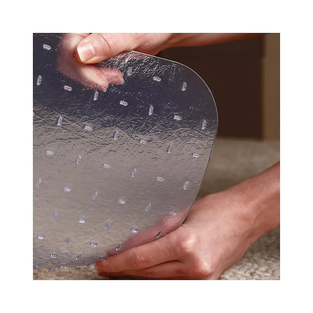 Chair Mats*Staples Carpet Chair Mat, 46" x 60", Designed for Low-Pile Carpet, Clear Vinyl (128304)