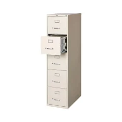 File Cabinets*Staples Commercial 5-Drawer Vertical File Cabinet, Letter Size, Lockable, 61.38