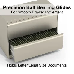 File Cabinets*Staples Commercial 2-Drawer Lateral File Cabinet, Letter/Legal Size, Lockable, 28.15