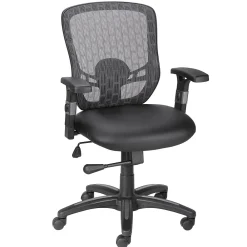 Office Chairs*Staples Corvair Ergonomic Luxura Swivel Computer and Desk Chair, Black (23097)