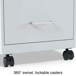 File Cabinets*Staples 2-Drawer Mobile Vertical File Cabinet, Letter Size, Lockable, 26.3
