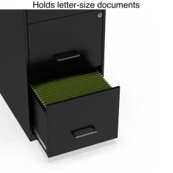 File Cabinets*Staples 3-Drawer Vertical File Cabinet, Letter Size, Lockable, 34.9