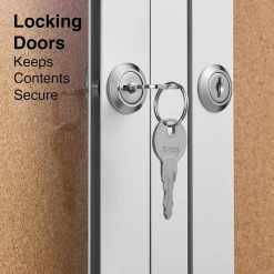 Bulletin*Staples Enclosed Cork Display Board, Aluminum Frame, 4' x 3' (ST61262)