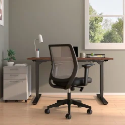 Ergonomic Chairs*Staples Essentials Ergonomic Fabric Swivel Task Chair, (UN56947) Black