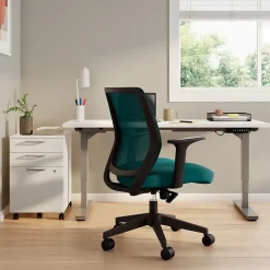 Office Chairs*Staples Essentials Ergonomic Fabric Swivel Task Chair, (UN60410) Teal