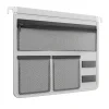 File Cabinets*Staples File Cabinet Tech Organizer, Gray/Black (TR62605)