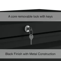 File Cabinets*Staples HL8000 Commercial 5-Drawer Lateral File Cabinet, Locking, Letter/Legal, Black, 36