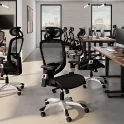 Ergonomic Chairs*Staples Hyken Ergonomic Mesh Swivel Task Chair, (UN59460) Black
