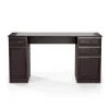 Computer Desks*Staples Kendall Park 58.5"W Double Pedestal Desk, Cherry (52105)