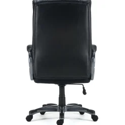 Office Chairs*Staples Lockland Ergonomic Leather Managers Big & Tall Chair, 400 lb. Capacity, Black (58067)