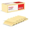 Sticky Notes*Staples Recycled Notes, 1 3/8" x 1 7/8", Sunshine Collection, 100 Sheet/Pad, 12 Pads/Pack (S152YR/1252554)