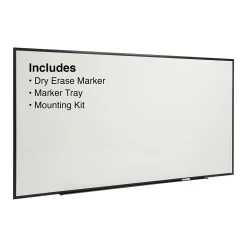 Dry Erase*Staples Standard Durable Melamine Dry-Erase Whiteboard, Aluminum Frame, 8' x 4' (52684-CC)