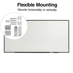 Dry Erase*Staples Standard Durable Melamine Dry-Erase Whiteboard, Aluminum Frame, 8' x 4' (52684-CC)