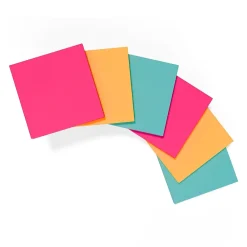 Sticky Notes*Staples Stickies Adhesive Notes, 3" x 3" Assorted Colors, 100 Sheets/Pad, 12 Pads/Pack (S-33BRP12/52568)