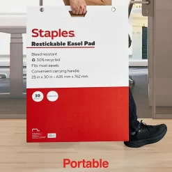 Easel Paper Pads*Staples Stickies Easel Pad, 25