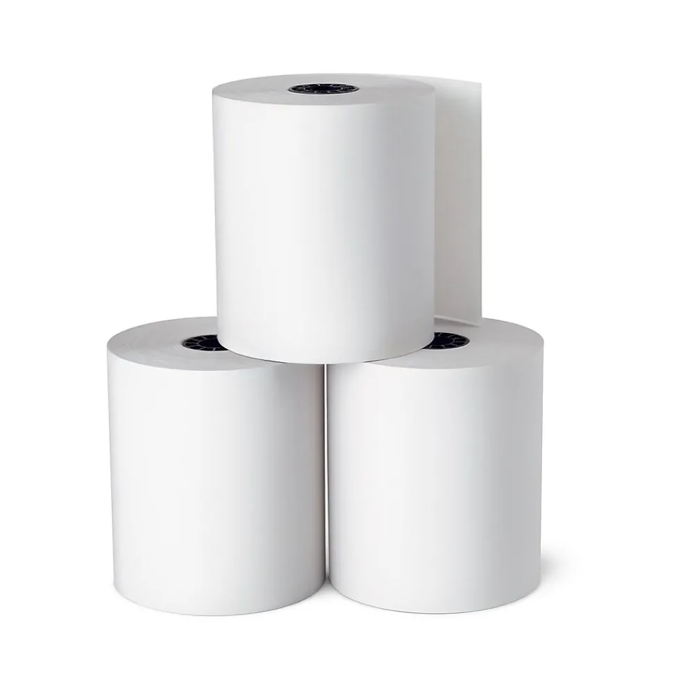 Pos Paper*Staples Thermal Cash Register/POS Rolls, 3" x 225', 24/Carton (28393/492002)
