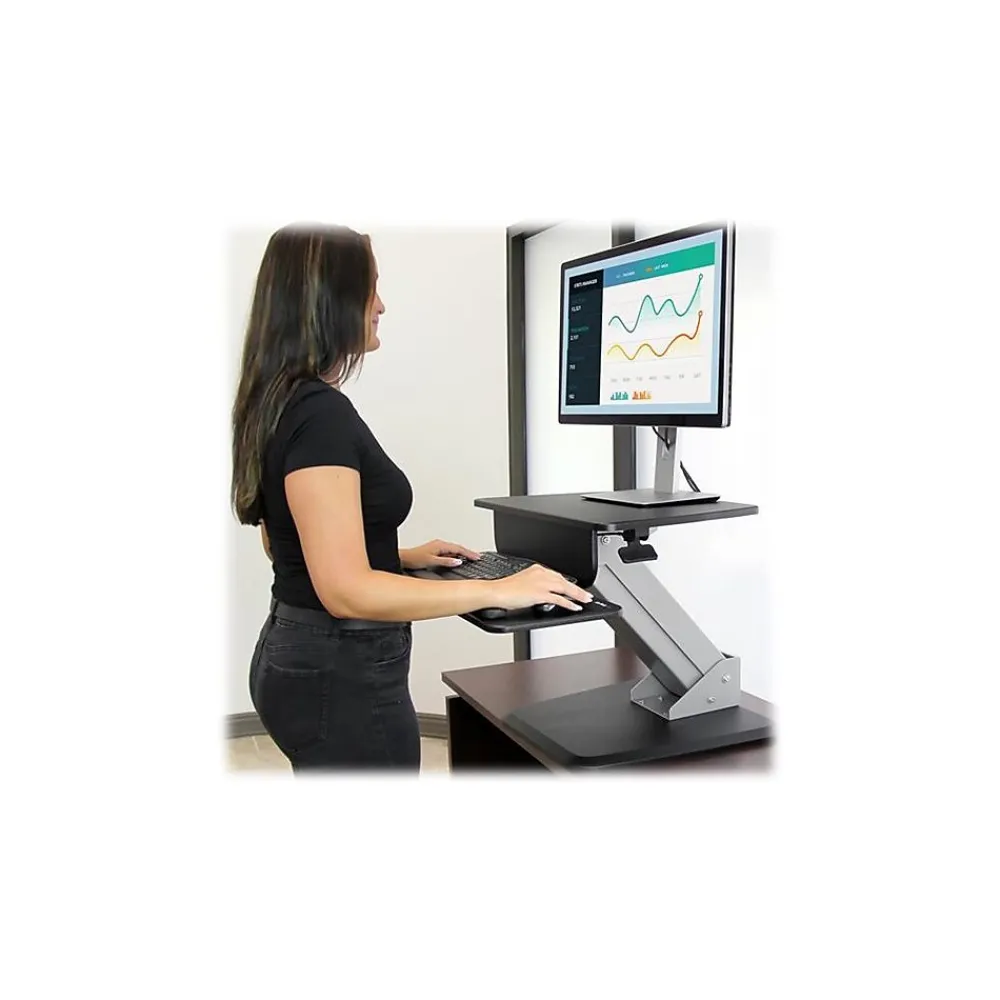 Standing Desks*StarTech 26.8"W Adjustable Riser, Laminate Wood (ARMSTS)