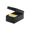 Index Cards*Steelmaster Metal File Box, 900 Card Capacity, Black, 5" x 8"