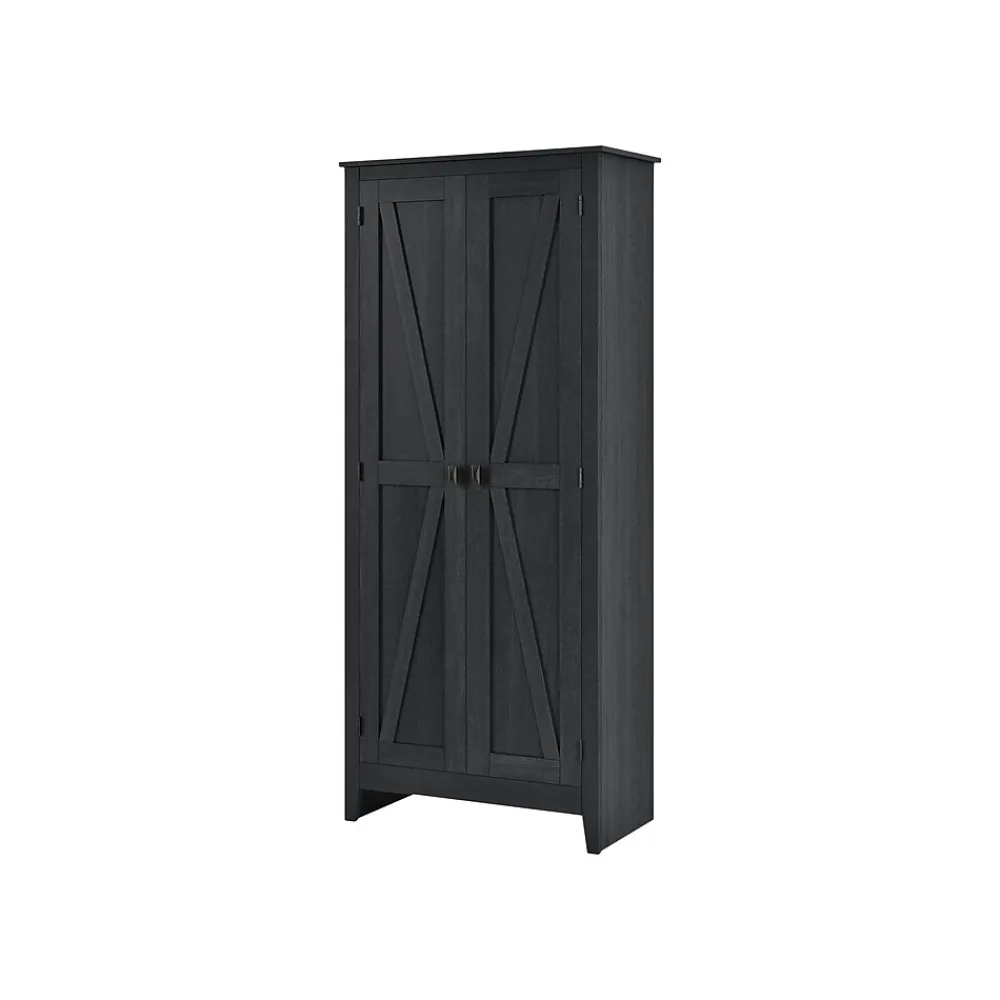 Storage Cabinets*System Build Farmington 72" Storage Cabinet with 4 Shelves, Black Oak (7532396COM)