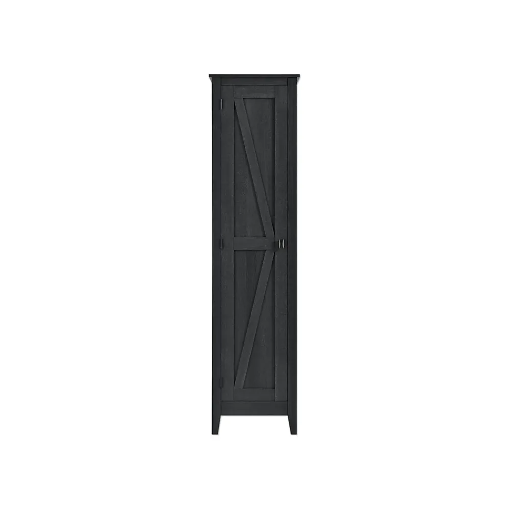 Storage Cabinets*System Build Farmington 72" Storage Cabinet with 4 Shelves, Black Oak (7531396COM)