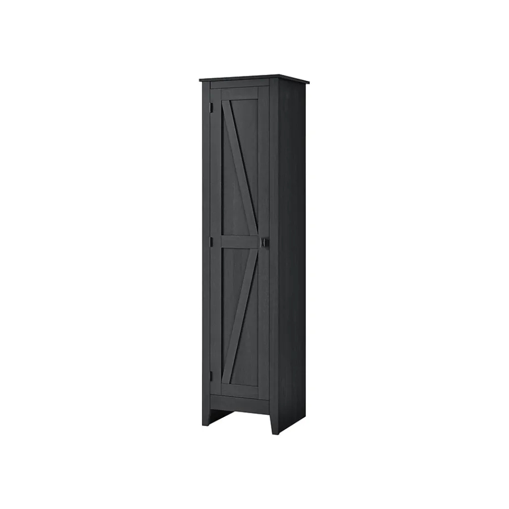 Storage Cabinets*System Build Farmington 72" Storage Cabinet with 4 Shelves, Black Oak (7531396COM)