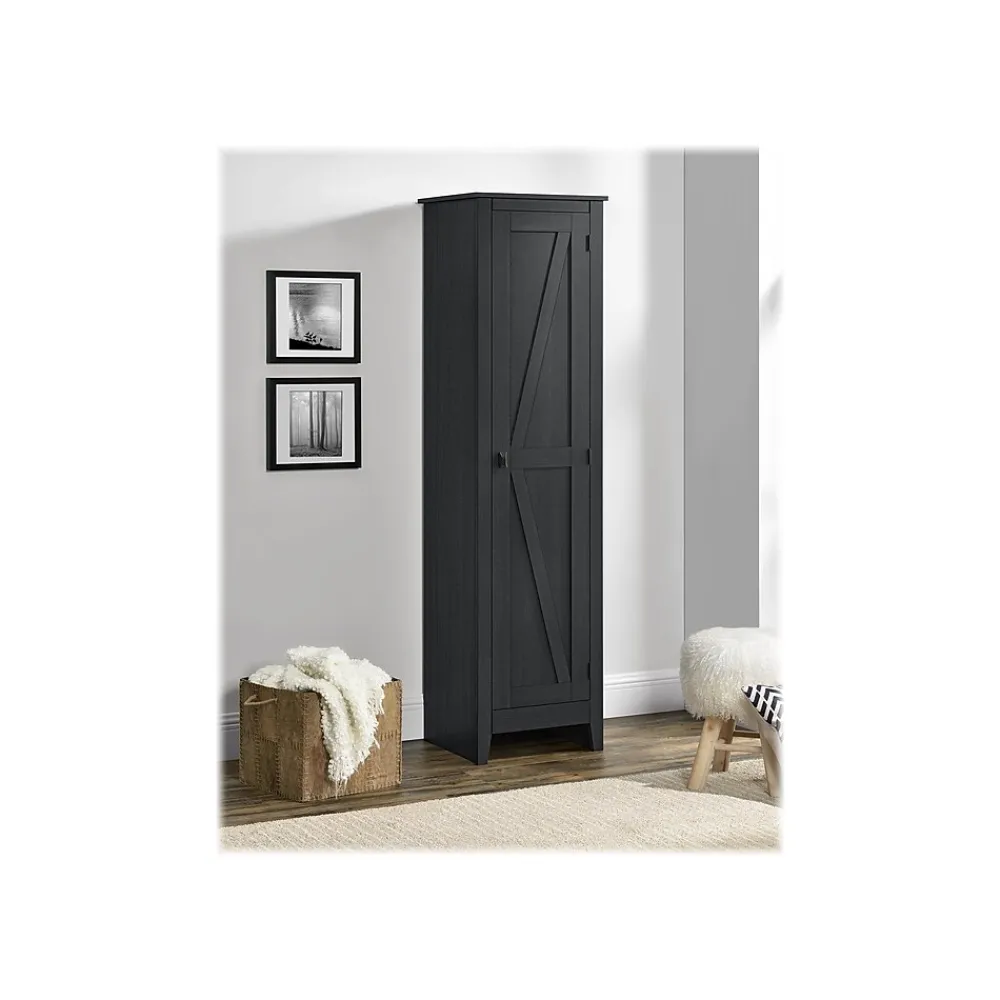 Storage Cabinets*System Build Farmington 72" Storage Cabinet with 4 Shelves, Black Oak (7531396COM)