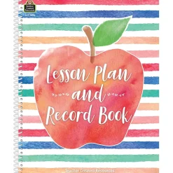 Grade Books*Teacher Created Resources Watercolor Lesson Plan and Record Book, 160 Pages, 8.5" x 11" (TCR3586)
