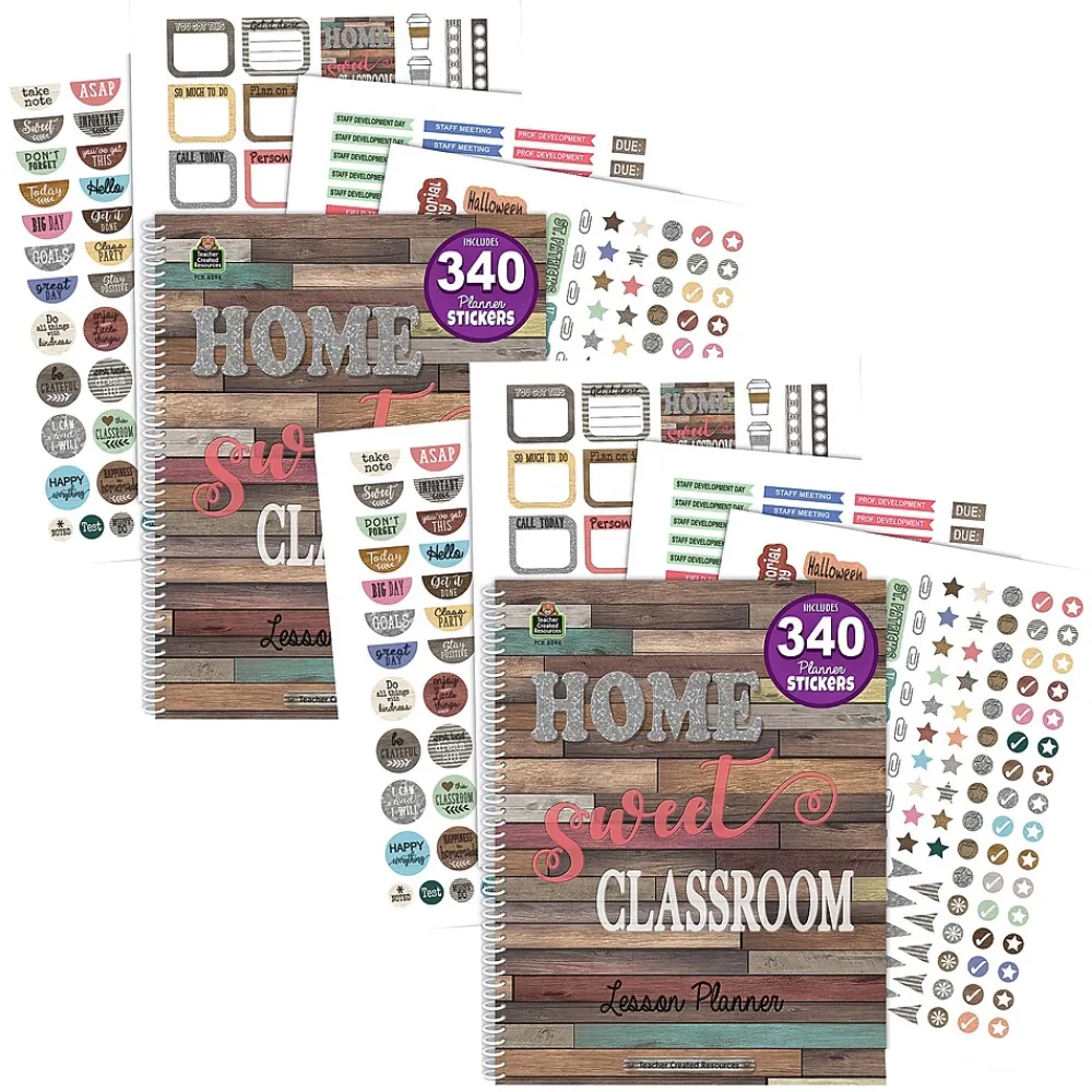 Grade Books*Teacher Created Resources ® Home Sweet Classroom Lesson Planner, Pack of 2 (TCR8294-2)